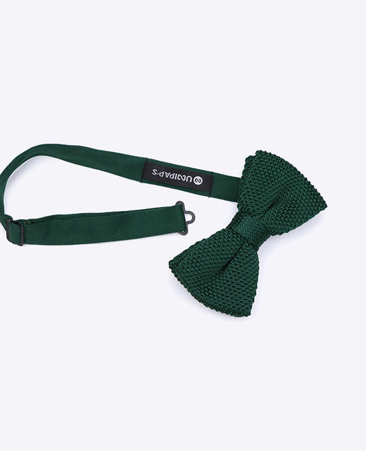 Noeud Papillon Vert n°1 Homme en Tricot «Léon»