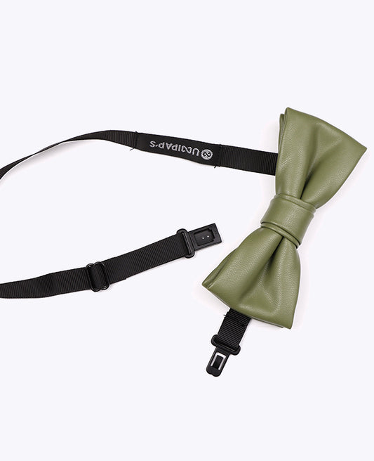 Noeud Papillon Vert Homme en Cuir «Achille»