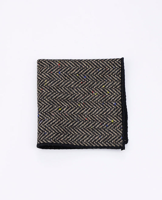 Pochette de Pochette Tartan Gris n°2 en Laine | Norbert - Unipap's