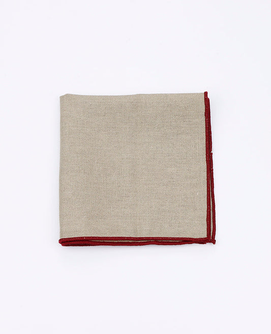 Pochette de Costume Beige n°2 en Lin | Basile - Unipap's