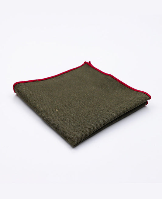 Pochette de Costume Vert n°1 en Lin | Basile - Unipap's