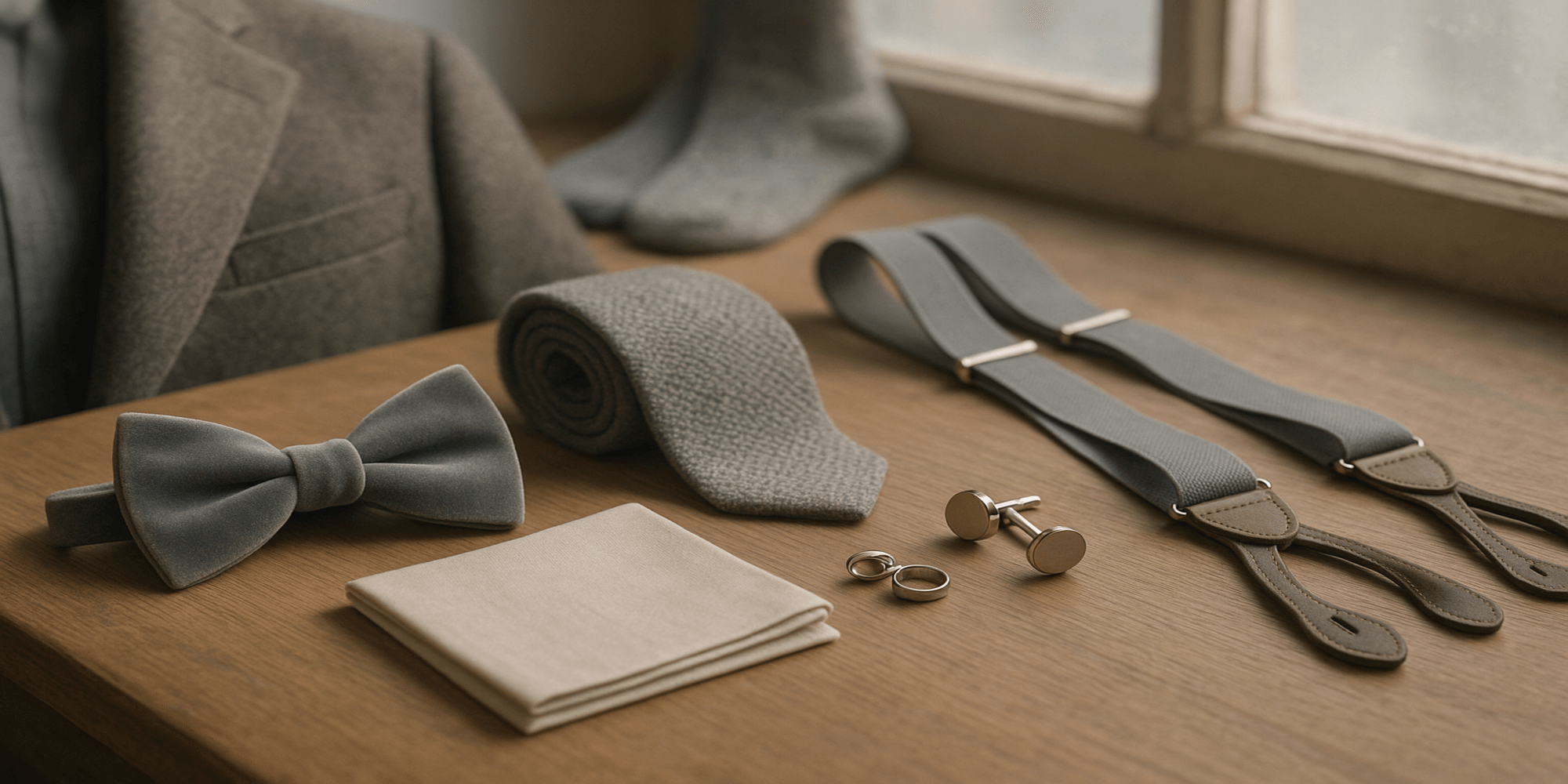Pourquoi les accessoires de costume gris sont-ils un choix élégant pour l’hiver ? Imagem