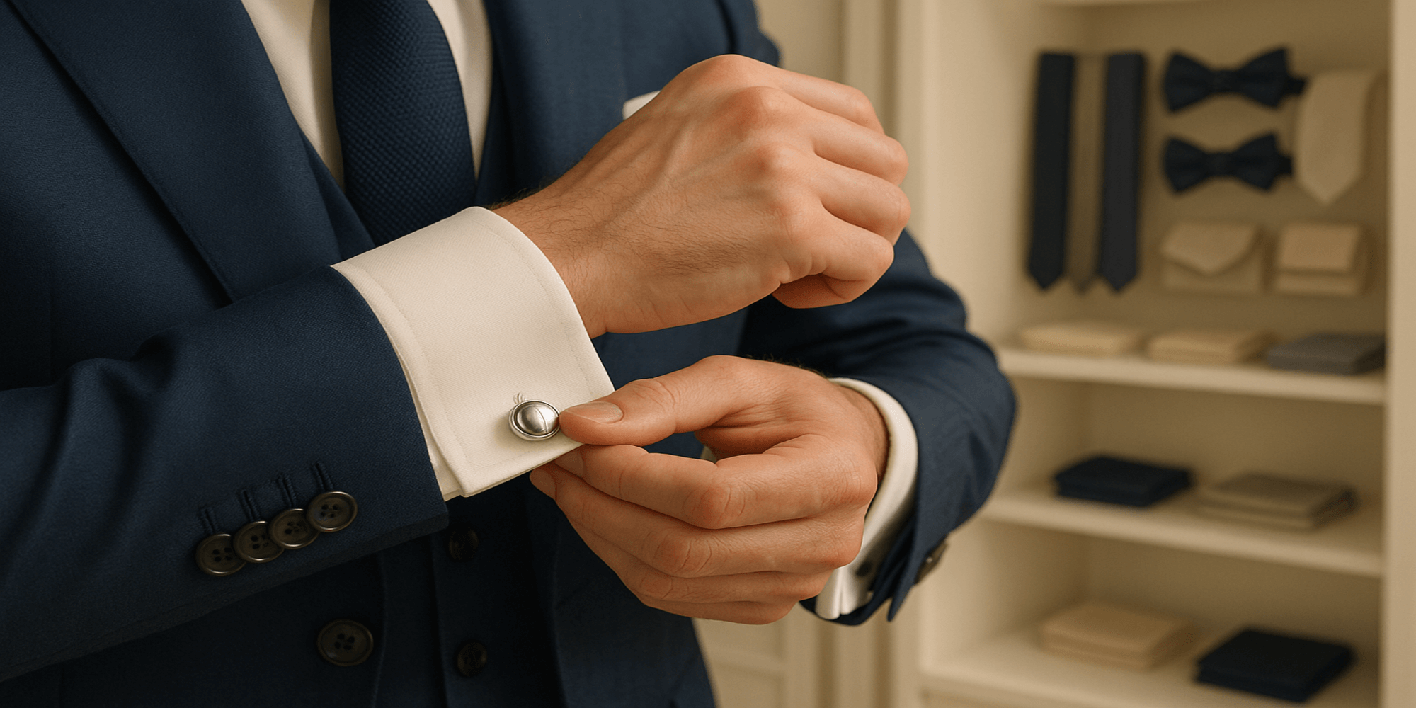 Les Boutons de Manchette : Accessoire Indispensable pour Élever Votre Style ! Imagem