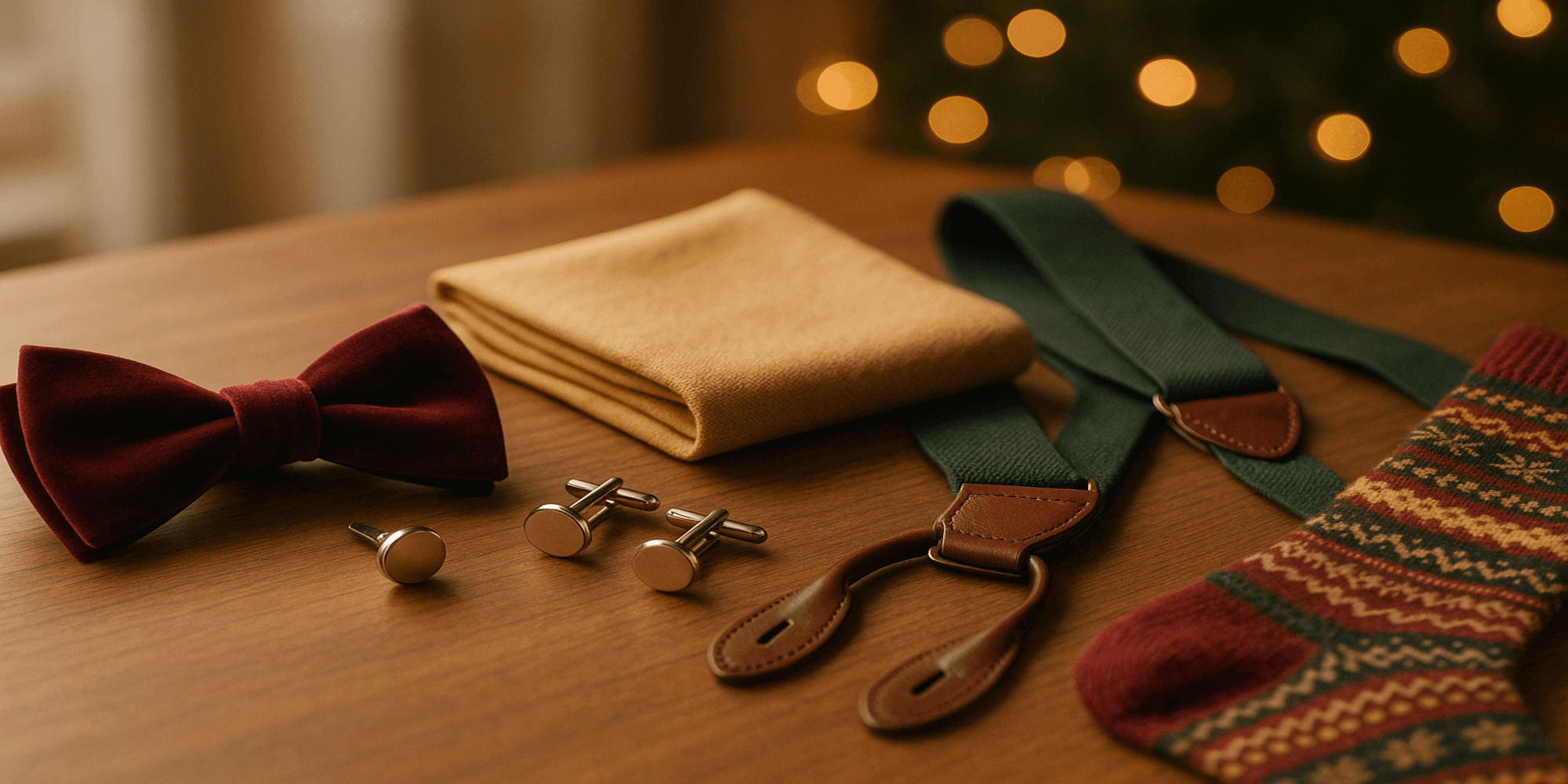 Quels accessoires de costume choisir pour un look élégant lors des fêtes de fin d’année ? Imagem