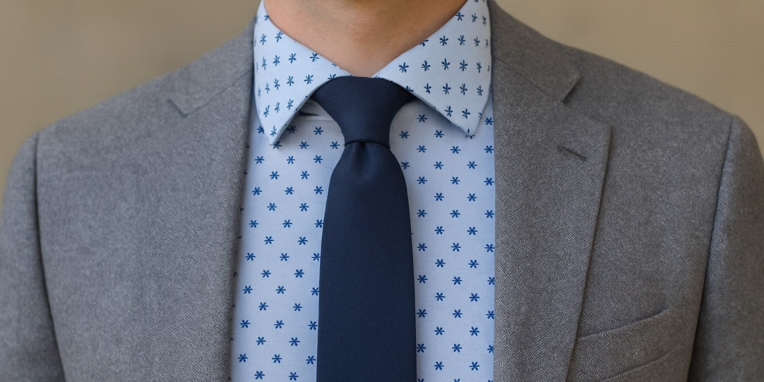 Comment associer sa cravate à une chemise à motifs pour un look homme élégant ? Imagem