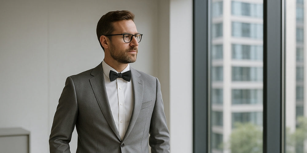 Comment porter le nœud papillon au bureau pour un look homme élégant Imagem