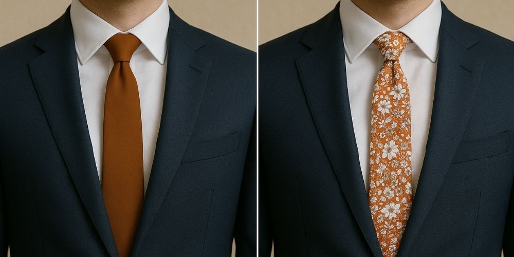 Cravate unie ou à motifs : laquelle choisir pour un look homme élégant ? Imagem