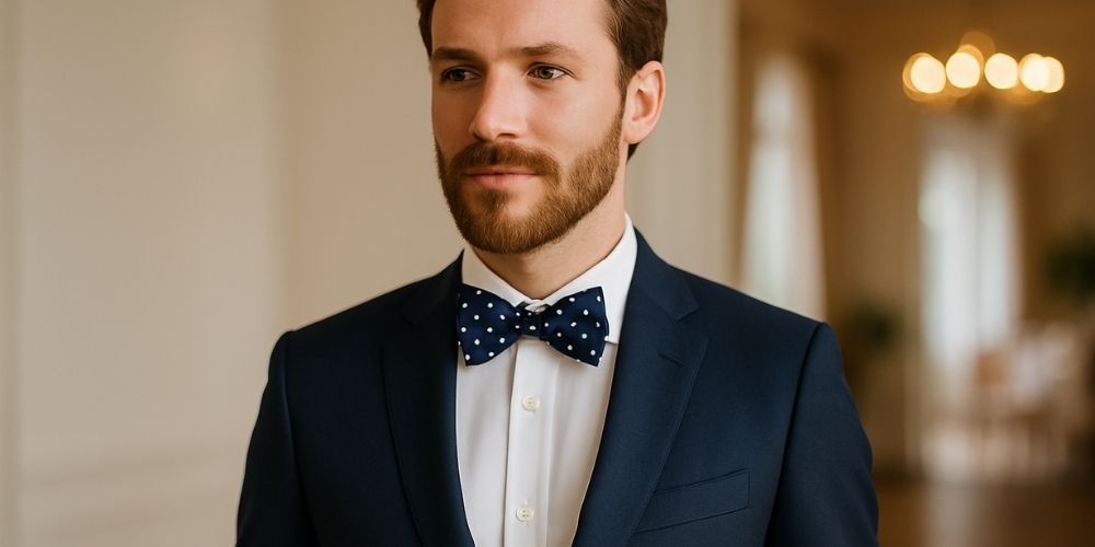 Noeud papillon à pois : Conseils pour un look homme élégant et original Imagem