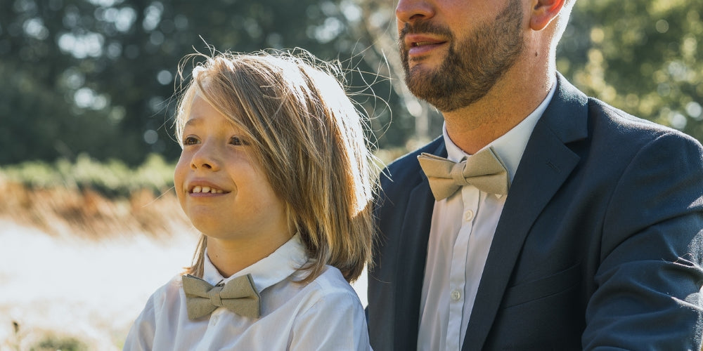 Nœud papillon en lin : comment le porter pour un look homme élégant en été ? Imagem