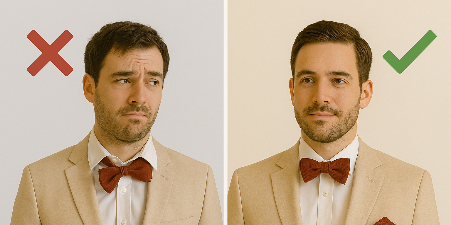 5 erreurs à éviter quand on porte un nœud papillon pour un look homme élégant Imagem