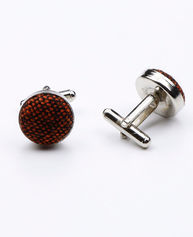 Abotoaduras Laranja em Lã | Claude - Unipap's