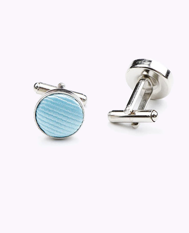 Abotoaduras Azul n°4 em Poliéster «Lucien»