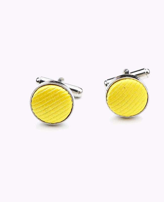 Abotoaduras Amarelo n°1 em Poliéster «Lucien»