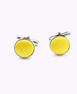 Abotoaduras Amarelo n°1 em Poliéster «Lucien»