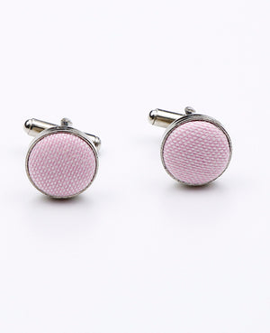 Boutons de Manchette Rose n°2 en Coton | Edgard - Unipap's