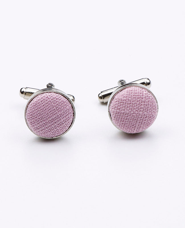 Boutons de Manchette Rose n°4 Homme en Coton | Edgard | Unipap's