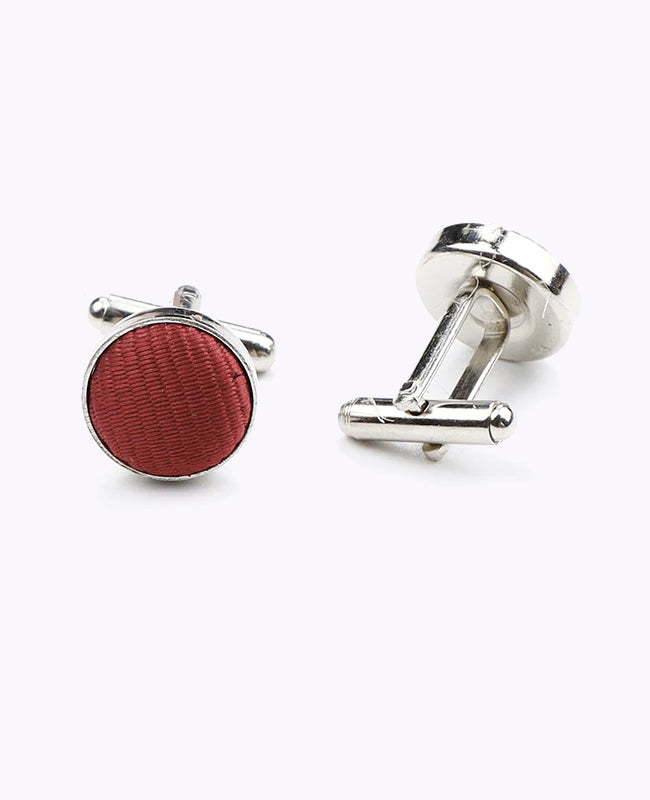Abotoaduras Vermelho n°1 em Poliéster «Lucien»