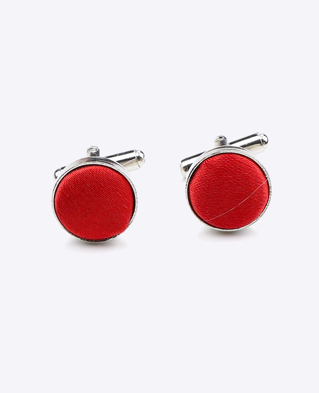 Abotoaduras Vermelho n°2 em Poliéster | Jules - Unipap's