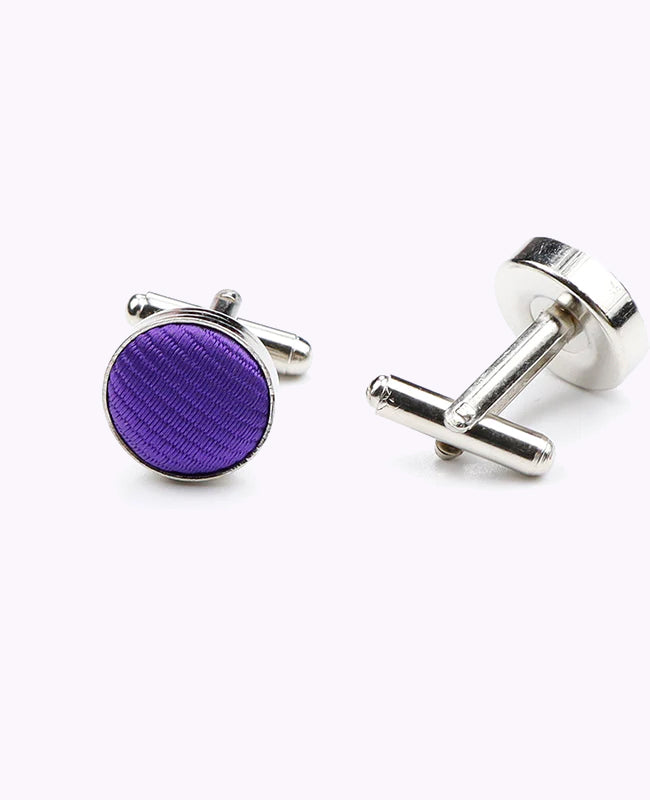 Abotoaduras Violeta n°1 em Poliéster «Lucien»
