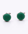 Boutons de Manchette Vert n°3 en Effet Velours | Simon - Unipap's