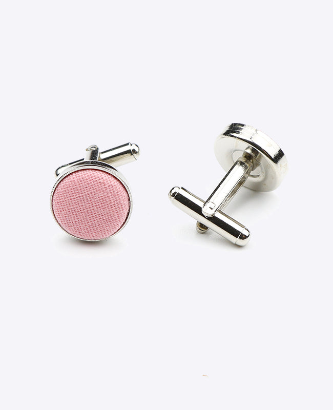 Abotoaduras Rosa n°5 em Algodão «Edgard»