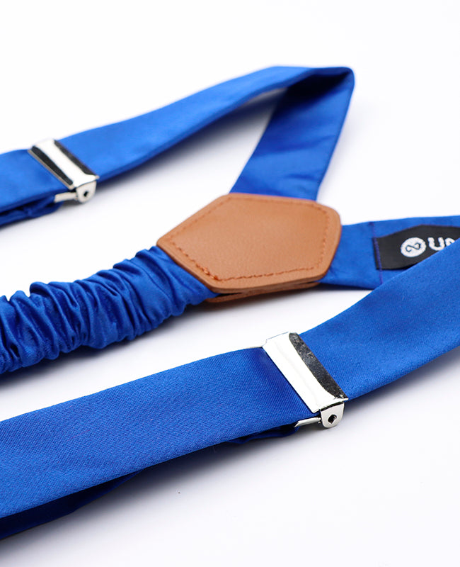 Suspensórios Homem Azul n°2 em Poliéster «Ernest»