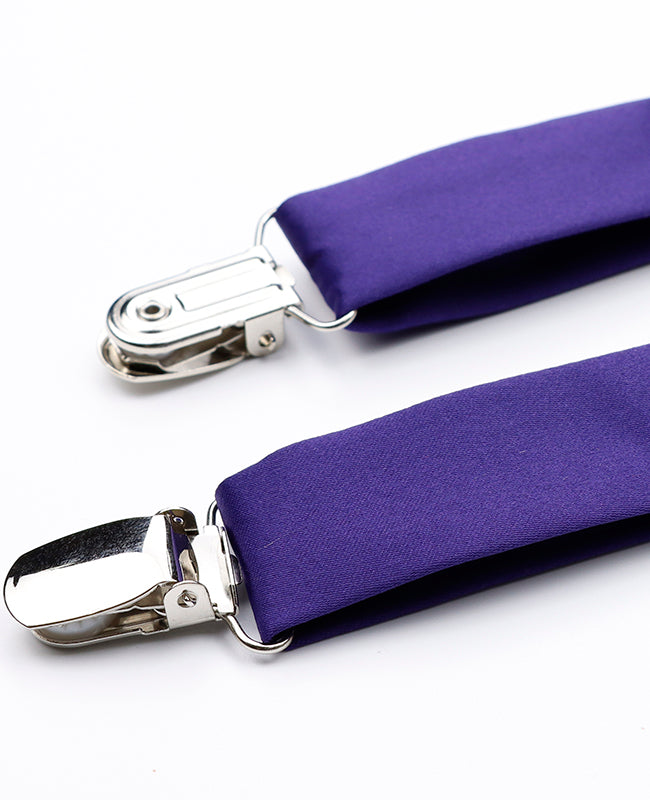 Suspensórios Homem Violeta n°1 em Poliéster «Ernest»