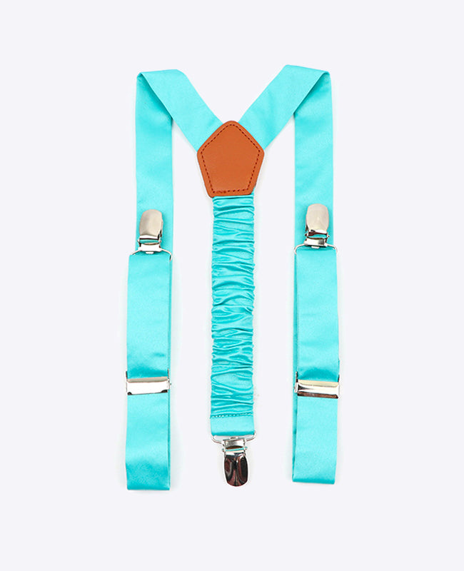 Suspensórios Criança Azul n°4 em Poliéster «Ernest»