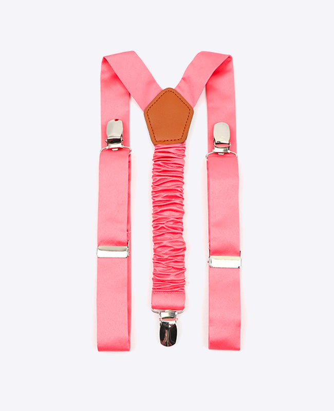 Suspensórios Criança Rosa n°2 em Poliéster «Ernest»