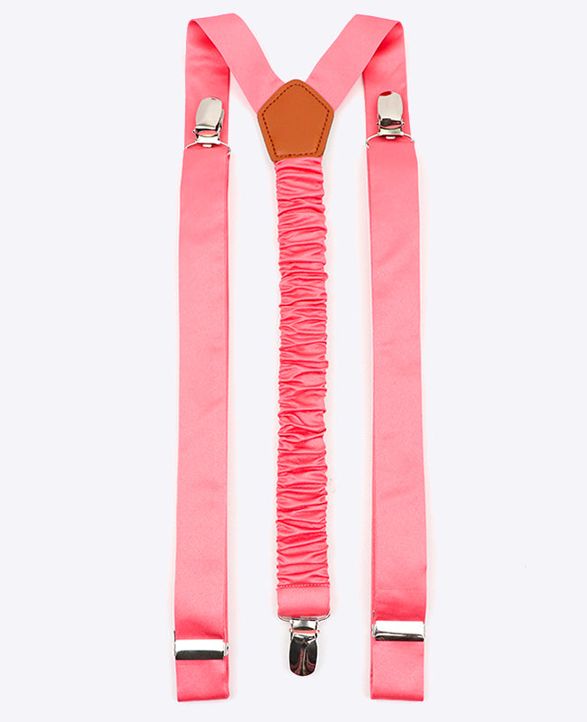 Suspensórios Homem Rosa n°2 em Poliéster «Ernest»