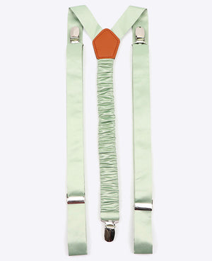 Suspensórios Homem Verde n°1 em Poliéster «Ernest»