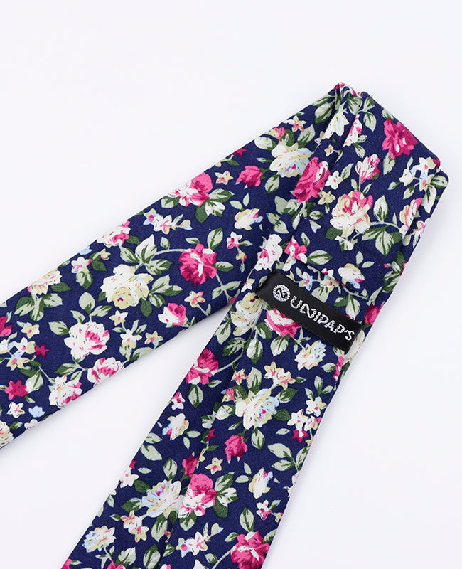 Gravata Liberty Azul n°1 Homem em Algodão | Charles - Unipap's