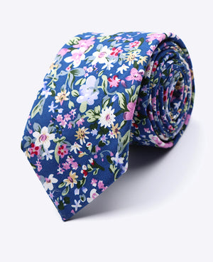 Gravata Liberty Azul n°11 Homem em Algodão | Gaspard - Unipap's