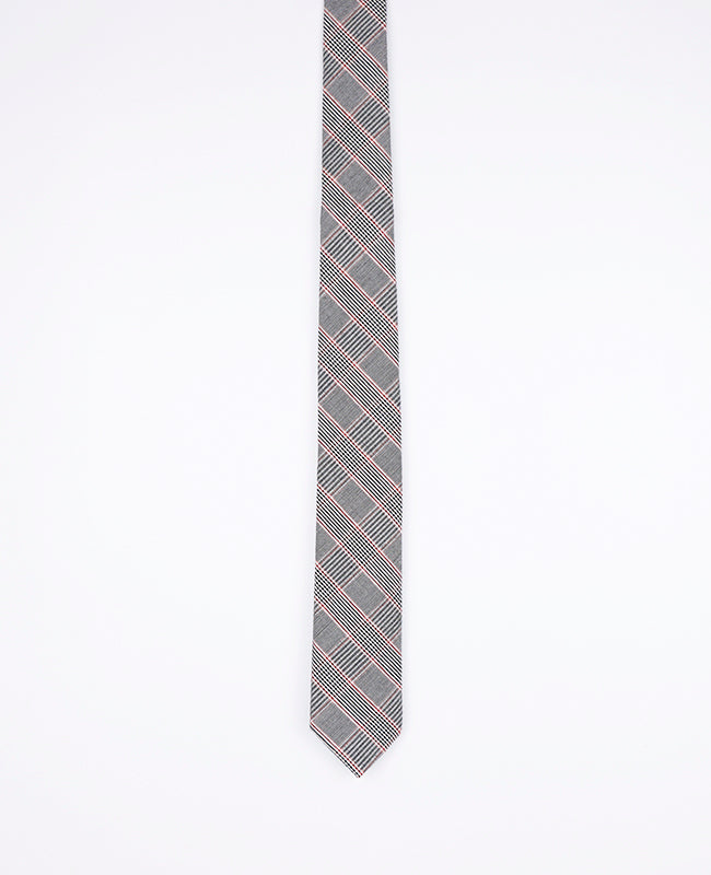Gravata Tartan Cinzento n°2 Homem em Algodão | Marcel - Unipap's