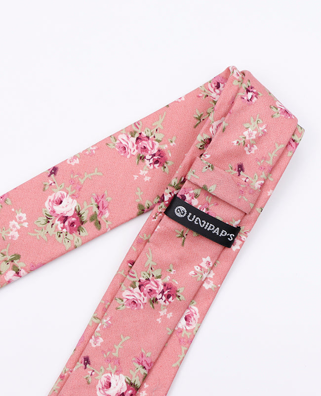 Gravata Liberty Rosa Homem em Algodão | Charles - Unipap's