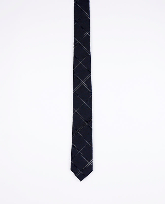 Gravata Tartan Preto n°1 Homem em Algodão | Marcel - Unipap's