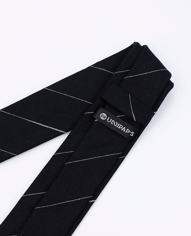 Gravata Tartan Preto n°2 Homem em Algodão | Marcel - Unipap's