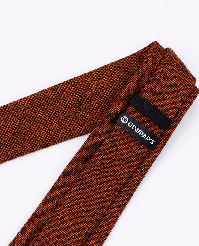 Gravata Laranja Homem em Lã | Claude - Unipap's