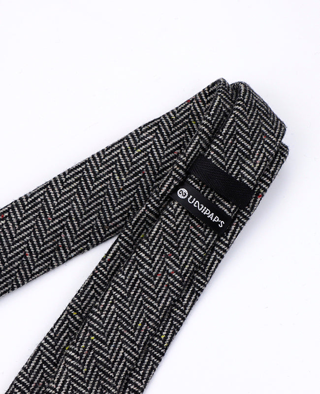 Gravata Tartan Cinzento n°1 Homem em Lã | Norbert - Unipap's