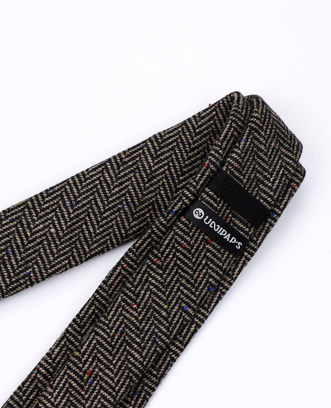 Gravata Tartan Cinzento n°2 Homem em Lã | Norbert - Unipap's