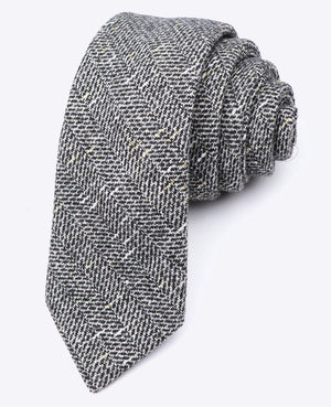 Gravata Tartan Cinzento n°8 Homem em Lã | Norbert - Unipap's