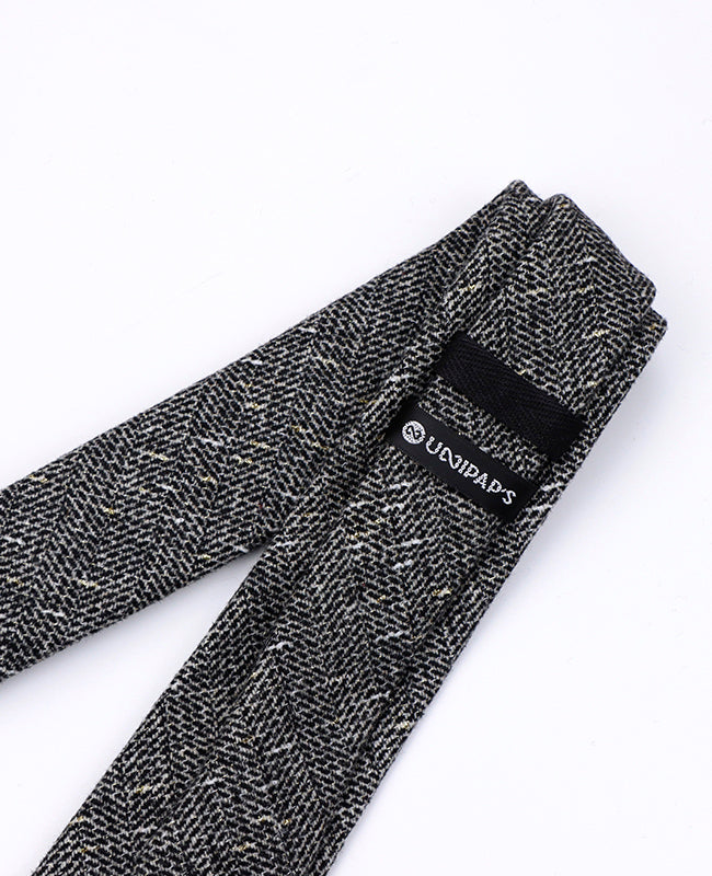 Gravata Tartan Cinzento n°8 Homem em Lã | Norbert - Unipap's
