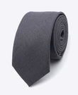 Cravate Gris Homme en Lin | Basile - Unipap's