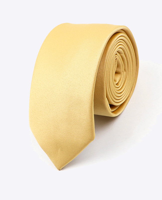 Gravata Amarelo n°2 Homem em Poliéster | Anatole - Unipap's