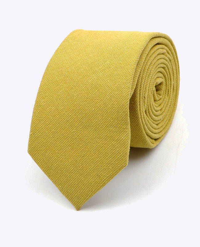 Gravata Amarelo Homem em Algodão | Edgard | Unipap's