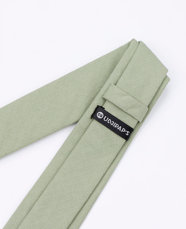 Gravata Verde n°2 Homem em Algodão | Oscar - Unipap's