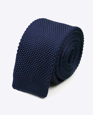Gravata Azul n°2 Homem em Malha «Léon»