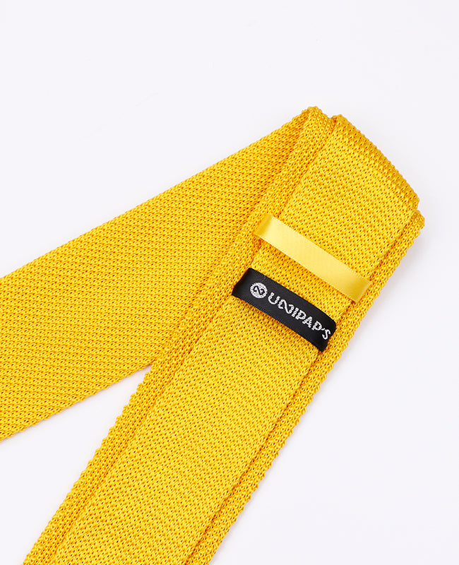 Gravata Amarelo Homem em Malha «Léon»