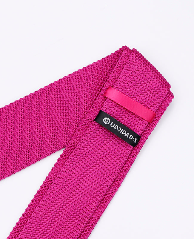 Gravata Rosa n°1 Homem em Malha «Léon»