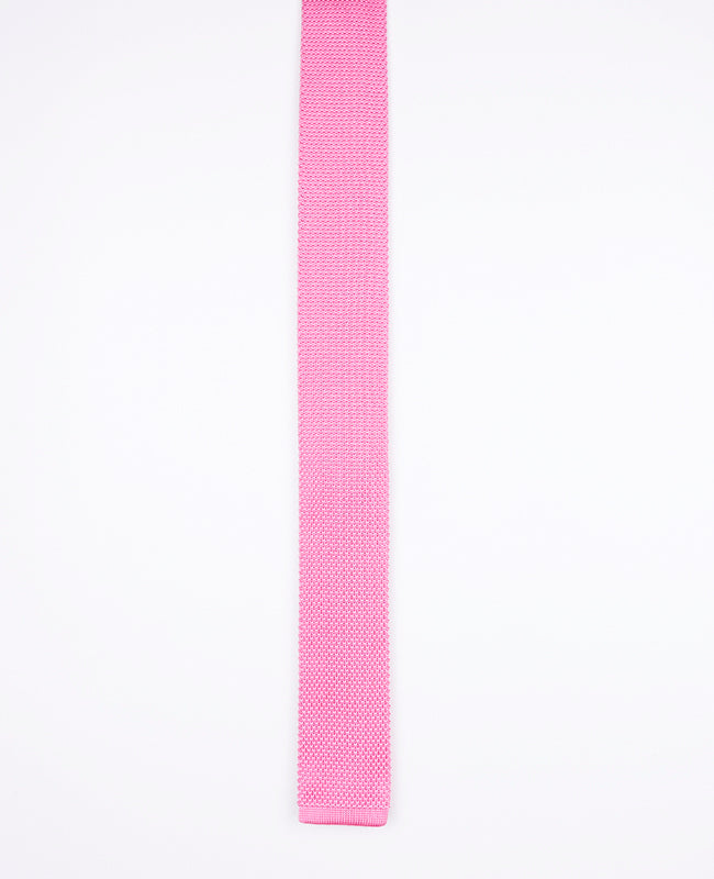 Gravata Rosa n°2 Homem em Malha «Léon»